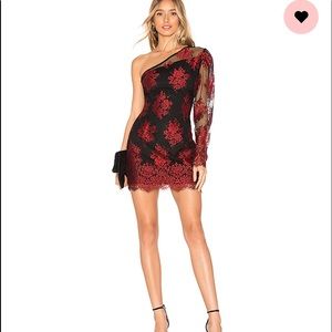 Sexy Black and red dress.